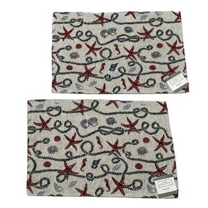 Nautical Summer Beach Placemats - set of 4